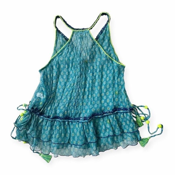 Poupette St Barth Bety printed silk top, New with tags, Size XS - Picture 6 of 16